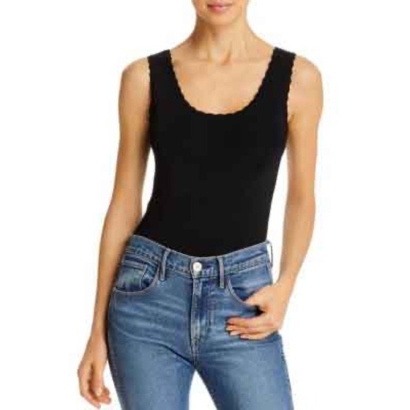 Aqua Scalloped Trim Knit Bodysuit - size medium - Picture 6 of 6